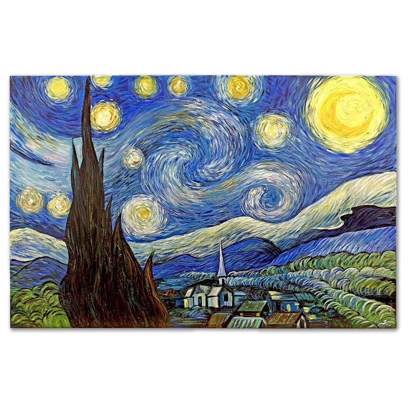  Obraz malowany Vincenta van Gogha Gwiaździsta noc 80x120cm