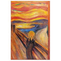  Obraz malowany Edvard Munch Krzyk 80x120cm