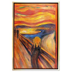  Obraz malowany Edvard Munch Krzyk 65x95cm