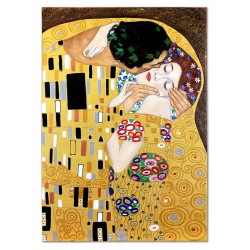  Obraz malowany Gustava Klimta Pocałunek 120x180cm