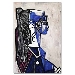  Obraz malowany Pablo Picasso Portret Sylvette 120x180cm