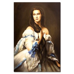  Obraz malowany Franz Xaver Winterhalter Portret Madam Rimsky Korsakov 110x150cm