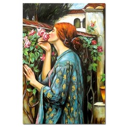  Obraz malowany John William Waterhouse Dusza Róży 60x90cm
