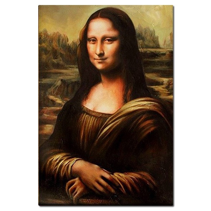  Obraz malowany Leonardo da Vinci Mona Lisa 80x120cm