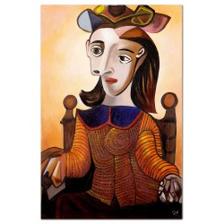  Obraz malowany Pablo PicassoLE CHANDAIL JAUNE DORA 120x180cm