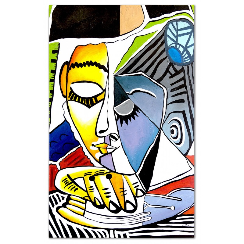 Obraz malowany Pablo Picasso Głowa czytającej kobiety 80x120cm