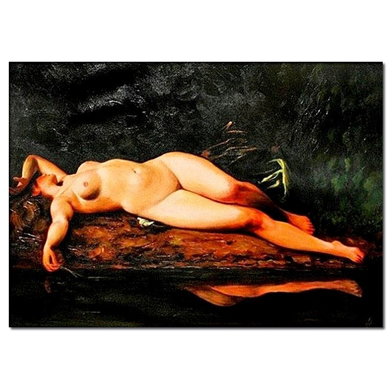  Obraz ręcznie malowany Wojciech Gerson Odpoczynek 50x70cm