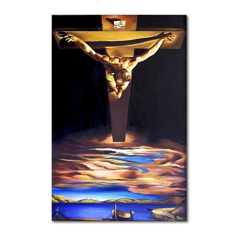  Obraz malowany Salvador Dali Chrystus Ukrzyżowany św. Jana od Krzyża 60x90cm