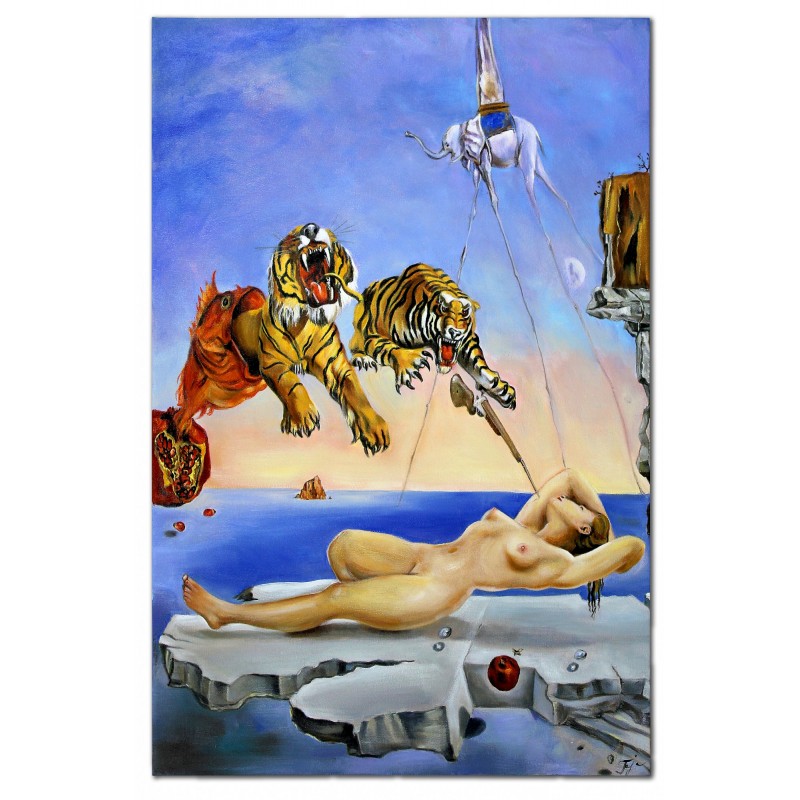  Obraz malowany Salvador Dali Sen spowodowany lotem pszczoły 60x90cm