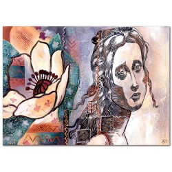  Obraz olejny ręcznie malowany 110x150cm Zarys kobiety