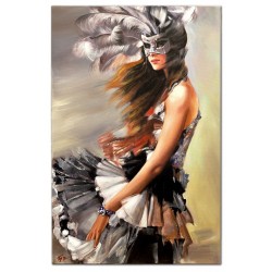  Obraz olejny ręcznie malowany 60x90cm Taniec w rytmie flamenco
