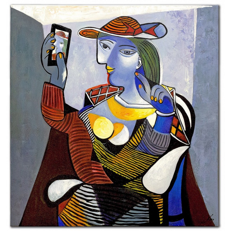  Obraz olejny ręcznie malowany Pablo Picasso Portret Marii Teresy Walter 90x90cm