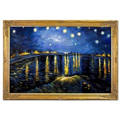  Obraz Vincenta van Gogha Gwiaździsta noc nad Rodanem kopia 94x134cm