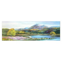  Obraz olejny ręcznie malowany 50x150cm Krajobraz