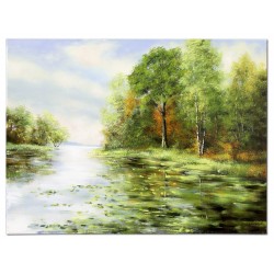  Obraz olejny ręcznie malowany 50x70cm Krajobraz