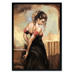  Obraz olejny ręcznie malowany Kobieta 53x73cm