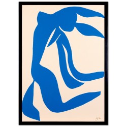  Obraz ręcznie malowany Niebieska Postać 53x73cm