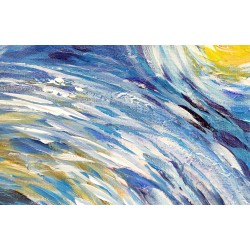  Obraz olejny ręcznie malowany Vincent van Gogh Gwiaździsta noc kopia 92x122cm