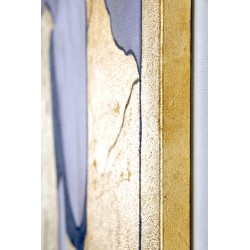  Obraz olejny ręcznie malowany z elementami płatków Złota Baletnica 60x90cm
