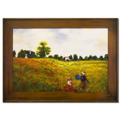  Obraz olejny ręcznie malowany Claude Monet Pole maków kopia 82x112cm