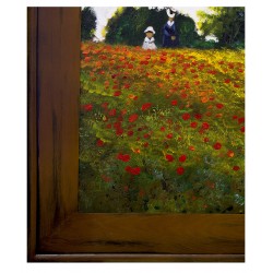  Obraz olejny ręcznie malowany Claude Monet Pole maków kopia 82x112cm