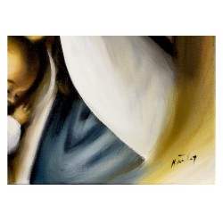  Obraz Świętej Rodziny na ślub 43x53 cm malowany na płótnie olejny