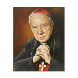 Obraz religijny olejny ręcznie malowany 40x50 cm kardynał Stefan Wyszyński