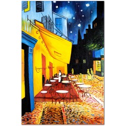  Obraz olejny ręcznie malowany Vincent van Gogh Nocna kawiarnia kopia 60x90cm