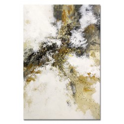  Obraz olejny ręcznie malowany 60x90cm Kompozycja marmur i złoto III