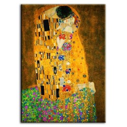  Obraz na płótnie Gustav Klimt Pocałunek 80x120cm