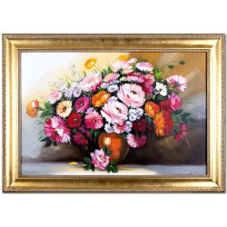  Obraz olejny ręcznie malowany Kwiaty 78x108cm