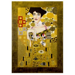  Obraz olejny ręcznie malowany Gustav Klimt Portret Adeli Bloch-Bauer kopia 78x108cm
