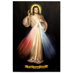  Obraz z Jezusem Chrystusem 60x90cm obraz ręcznie malowany na płótnie