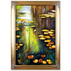  Obraz olejny ręcznie malowany Claude Monet Nenufary kopia