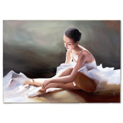  Obraz Baletnica wypoczynek 50x70cm obraz malowany na płótnie