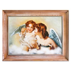  Obraz z Aniołkami 63x84 cm obraz olejny na płótnie w ramie