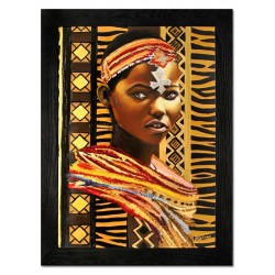 Obraz olejny ręcznie malowany 63x84cm Dumna kobieta