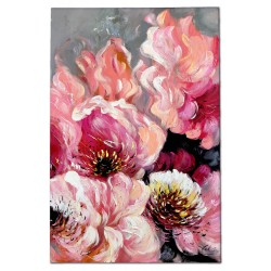  Obraz olejny ręcznie malowany 115x195cm Różowe róże