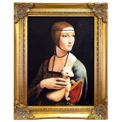  Obraz Leonardo da Vinci Dama z gronostajem 40x50cm olejny ręcznie malowany