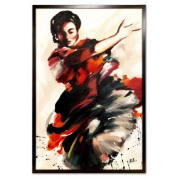  Obraz olejny ręcznie malowany Zakochana w tango 63x93cm