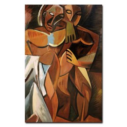 Obraz olejny ręcznie malowany na płótnie 60x90cm Pablo Picasso Przyjaźń kopia