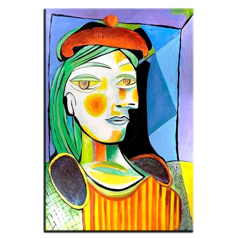  Obraz olejny ręcznie malowany na płótnie 60x90cm Pablo Picasso Portret dziewczyny kopia