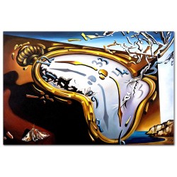  Obraz olejny ręcznie malowany Salvador Dali Miękki zegar w momencie pierwszej eksplozji kopia 90x120cm