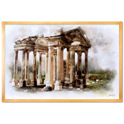  Obraz ręcznie malowany na płótnie 53x73cm Rzymskie ruiny