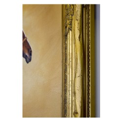  Obraz olejny ręcznie malowany 86x116cm Spacer koni