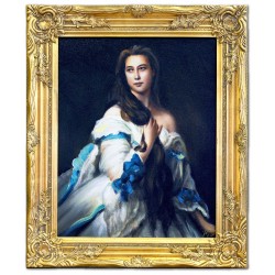  Obraz malowany Franz Xaver Winterhalter Portret Madame Barbe de Rimsky-Korsakov 54x64cm