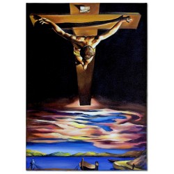  Obraz malowany Salvador Dali Chrystus Ukrzyżowany św. Jana od Krzyża 50x70cm