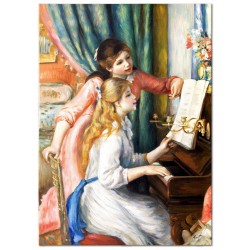  Obraz malowany Pierre Auguste Renoir Dwie młode dziewczyny przy fortepianie 50x70cm