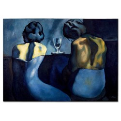  Obraz malowany Pablo Picasso Dwie kobiety siedzące w barze 50x70cm