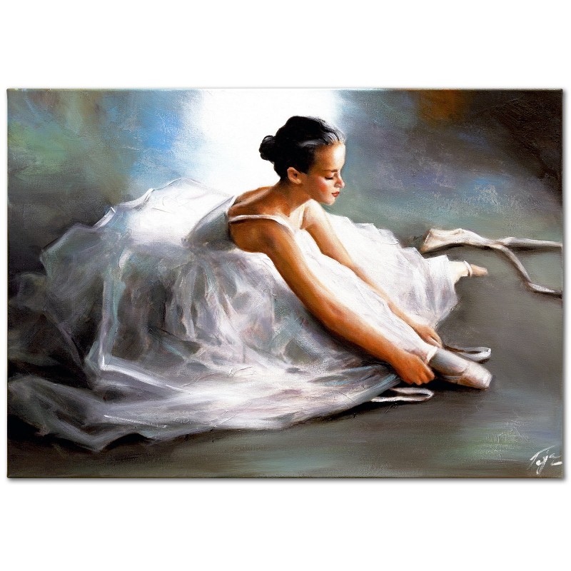  Obraz malowany Baletnica 110x150cm